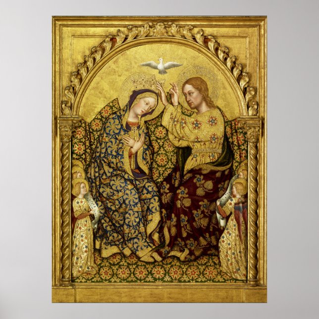Póster CORONACIÓN DE LA VIRGEN por Gentile Da Fabriano (Frente)