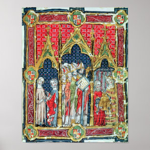 Póster Coronación de los reyes de Aragón y de Castille