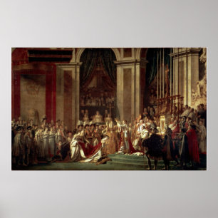 Póster Coronación de Napoleón por Jacques-Louis David