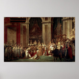 Póster Coronación de Napoleón por Jacques-Louis David