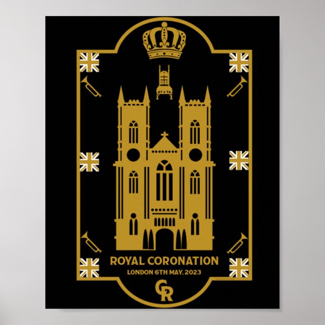 Póster Coronación Real Abadía de Westminster (Frente)