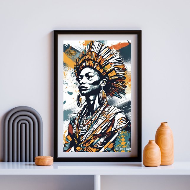 Póster Coronada en el patrimonio - Afrocéntrica reina tri (Subido por el creador)
