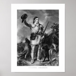 Póster Coronel Davy Crockett