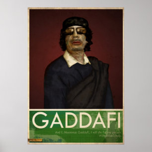 Póster Coronel Gaddafi