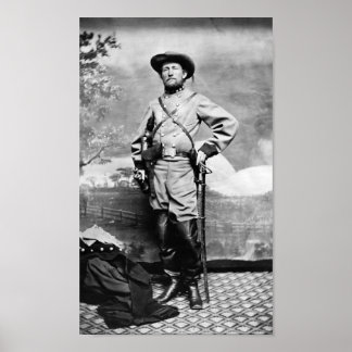 Póster Coronel John Mosby - Retrato de la Guerra Civil