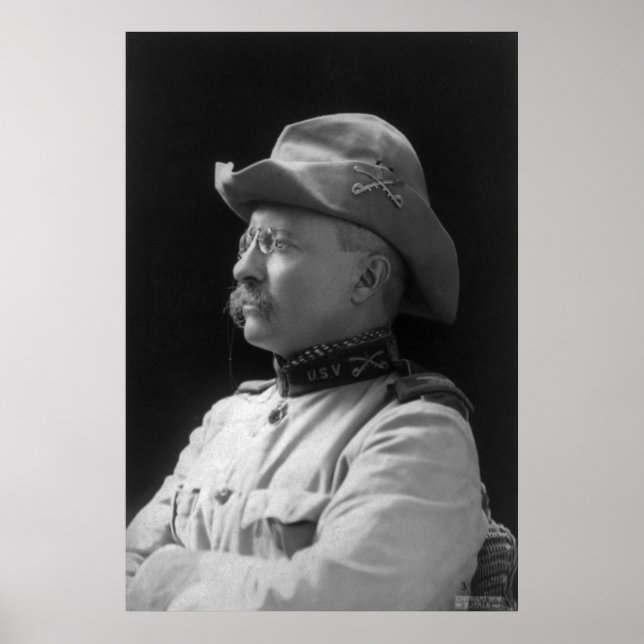 Póster Coronel Theodore Roosevelt de 1898 (Frente)