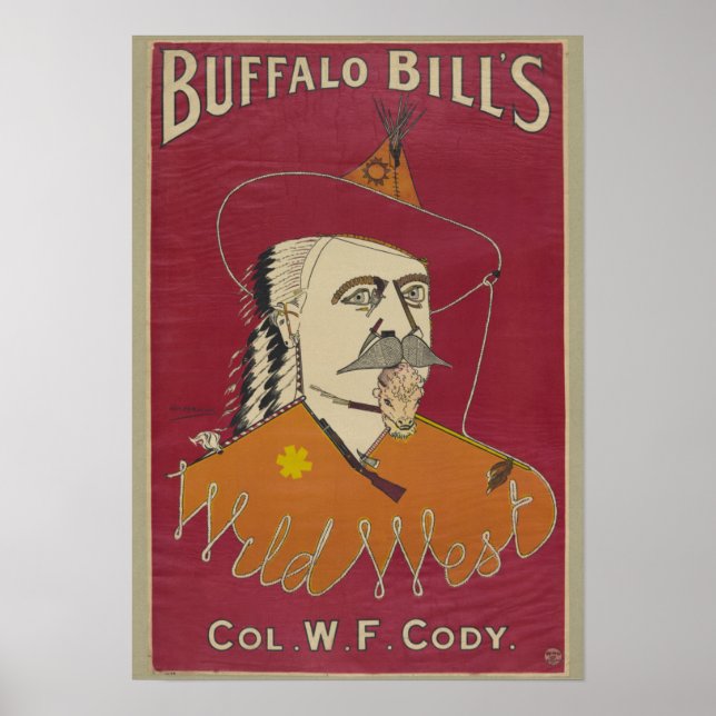 Póster Coronel W. F. Cody Poster de Buffalo Bill (Frente)