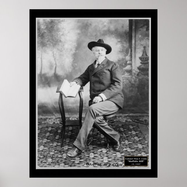 Póster Coronel Wm F. Buffalo Bill Cody 1907 (Frente)