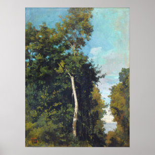 Póster Corot - Bosque En La Costa De Grace En Honfleur