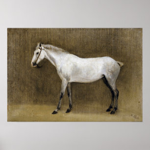 Póster Corot - Caballo gris de Apple