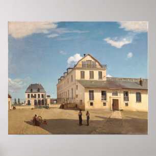 Póster Corot - Casa Y Fábrica De Monsieur Henry