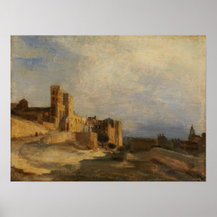 Póster Corot - Castillo del Papa