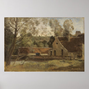 Póster Corot - Chateau Thierry 1855