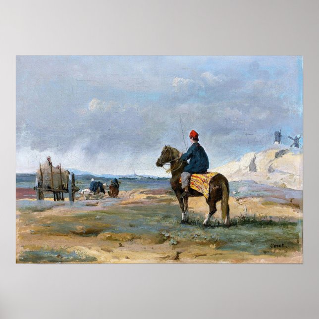 Póster Corot - El agricultor de Pithiviers (Frente)