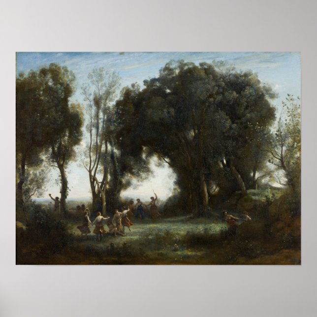 Póster Corot - El Baile De Los Ninfs (Frente)