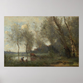 Póster Corot - El estanque 1868