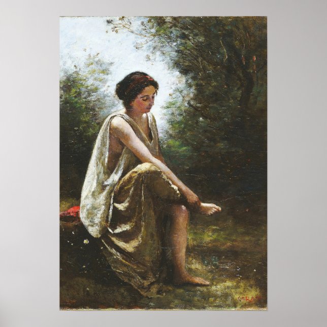 Póster Corot - Eurídice herido (Frente)