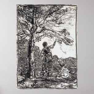 Póster Corot - Joven Chica Y Muerte