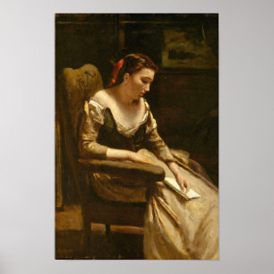 Póster Corot - La Carta