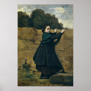 Póster Corot - La Curiosa Niña