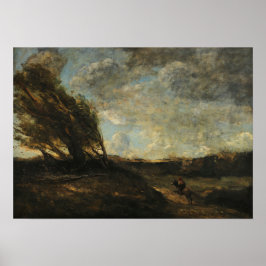 Póster Corot - La Gale 1865