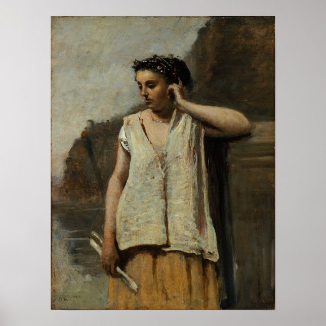 Póster Corot - La Musa (Frente)