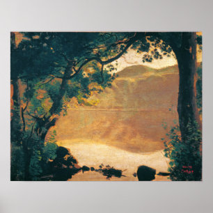 Póster Corot - Lake Nemisee