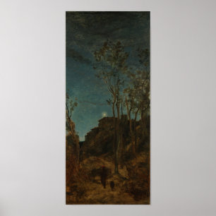 Póster Corot - Las Cuatro Veces Del Día (Noche)