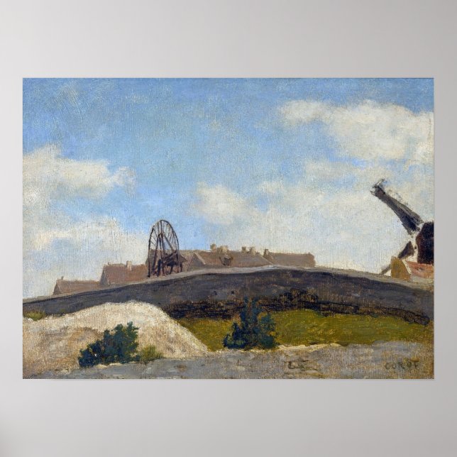 Póster Corot - Montmartre (Frente)