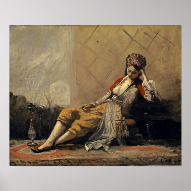 Póster Corot - Odalisque 1871 (Frente)