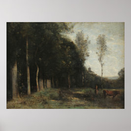 Póster Corot - Paisaje En Vista De Un Pueblo