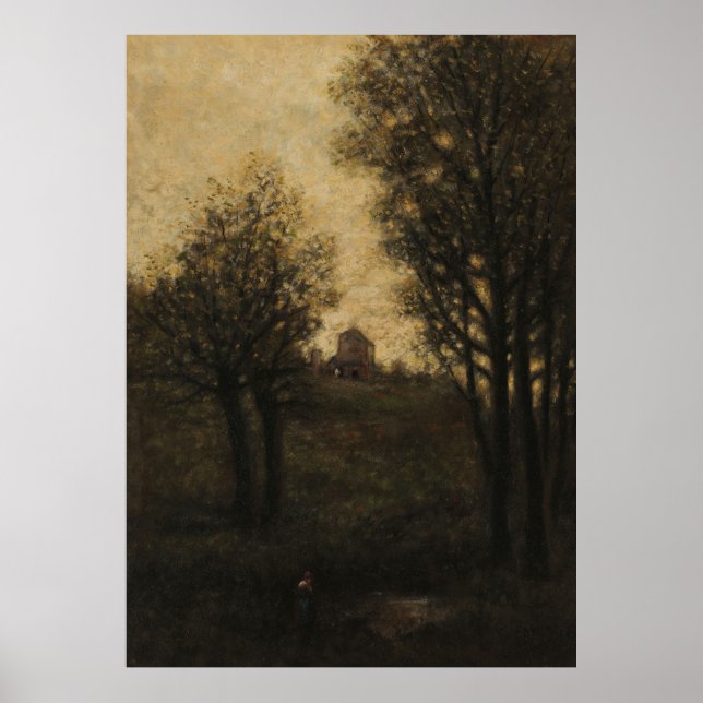 Póster Corot - Paisaje francés (Frente)