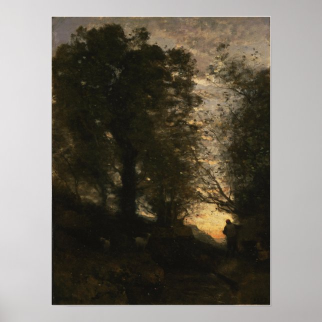 Póster Corot - Pastor de Terni (Frente)