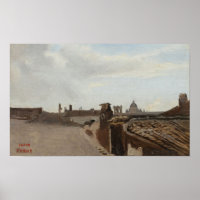 Corot - Roma Vista desde la ventana 1825