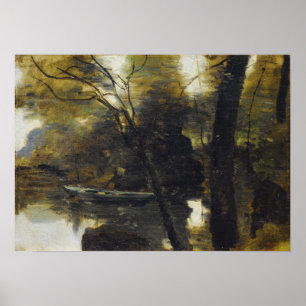 Póster Corot - Ruidoso-Le-Grand Barroco Por El Agua
