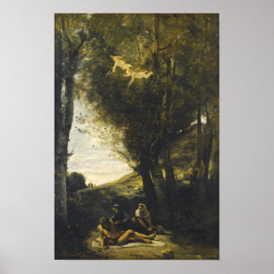 Póster Corot - San Sebastián Rescatado Por Las Sagradas M