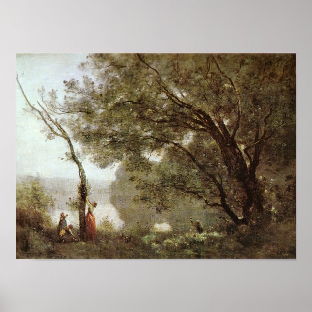 Póster Corot - Souvenir de Mortefontaine (Frente)