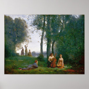 Póster Corot - The Champetre Concert