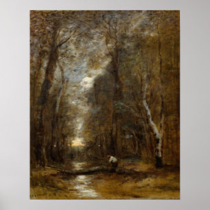 Póster Corot - Under Wood