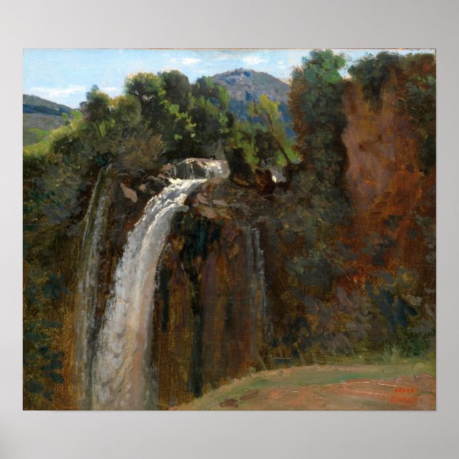 Póster Corot - Waterfall At Terni (Frente)