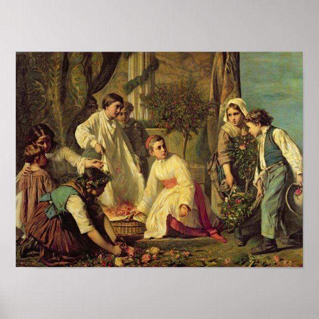 Póster Corpus Christi, 1855 (Frente)