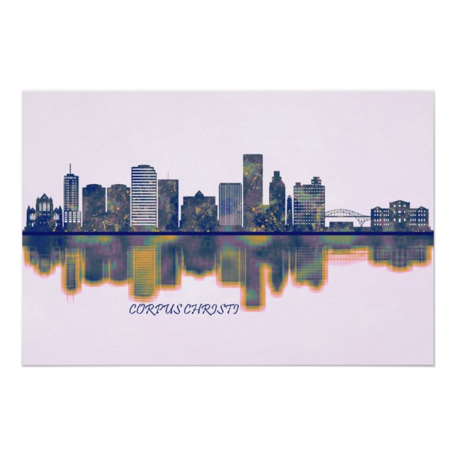 Póster Corpus Christi Skyline (Anverso)