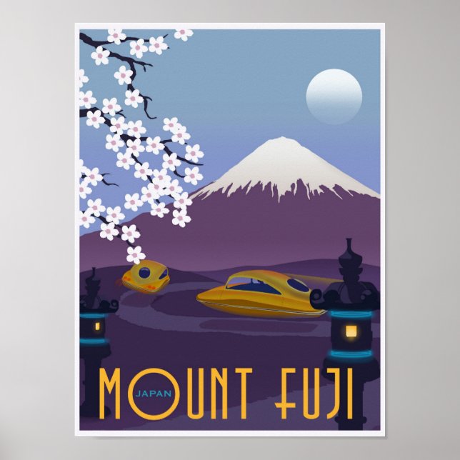 Póster ¡Corre al Monte Fuji en tu auto volador! (Frente)