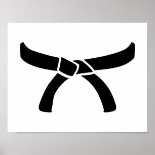 Póster Correa negra del judo