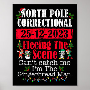 Póster Corrección del Polo Norte huyendo de la escena no