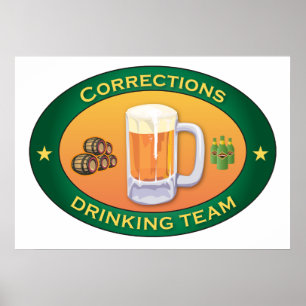 Póster Correcciones que beben al equipo
