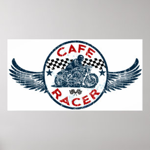 Póster Corredor del café de Moto