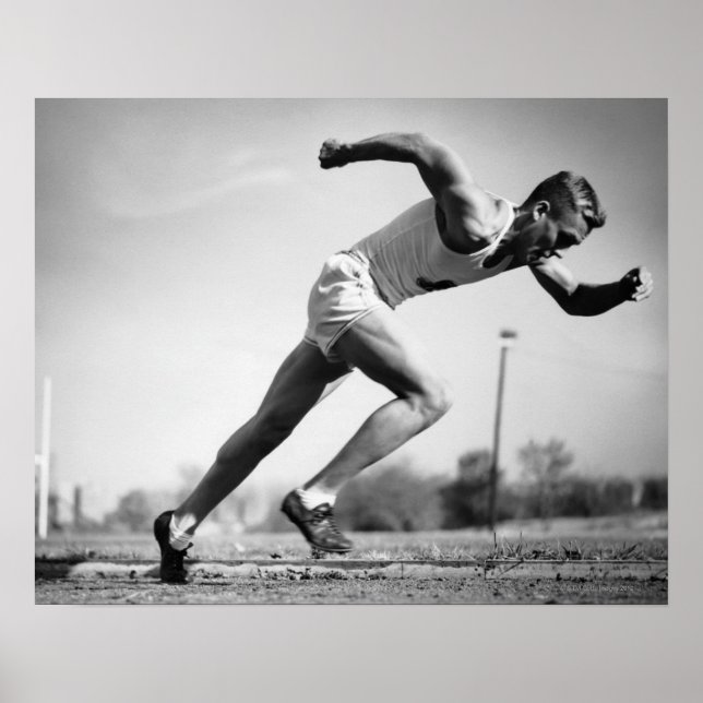 Póster Corredor masculino (Frente)