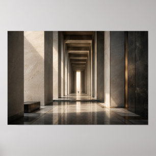 Póster corredor silencioso — Aurema (paisaje)