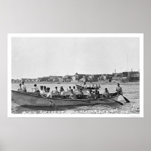 Póster Corredores Nome, Alaska 1915 de Oomiak